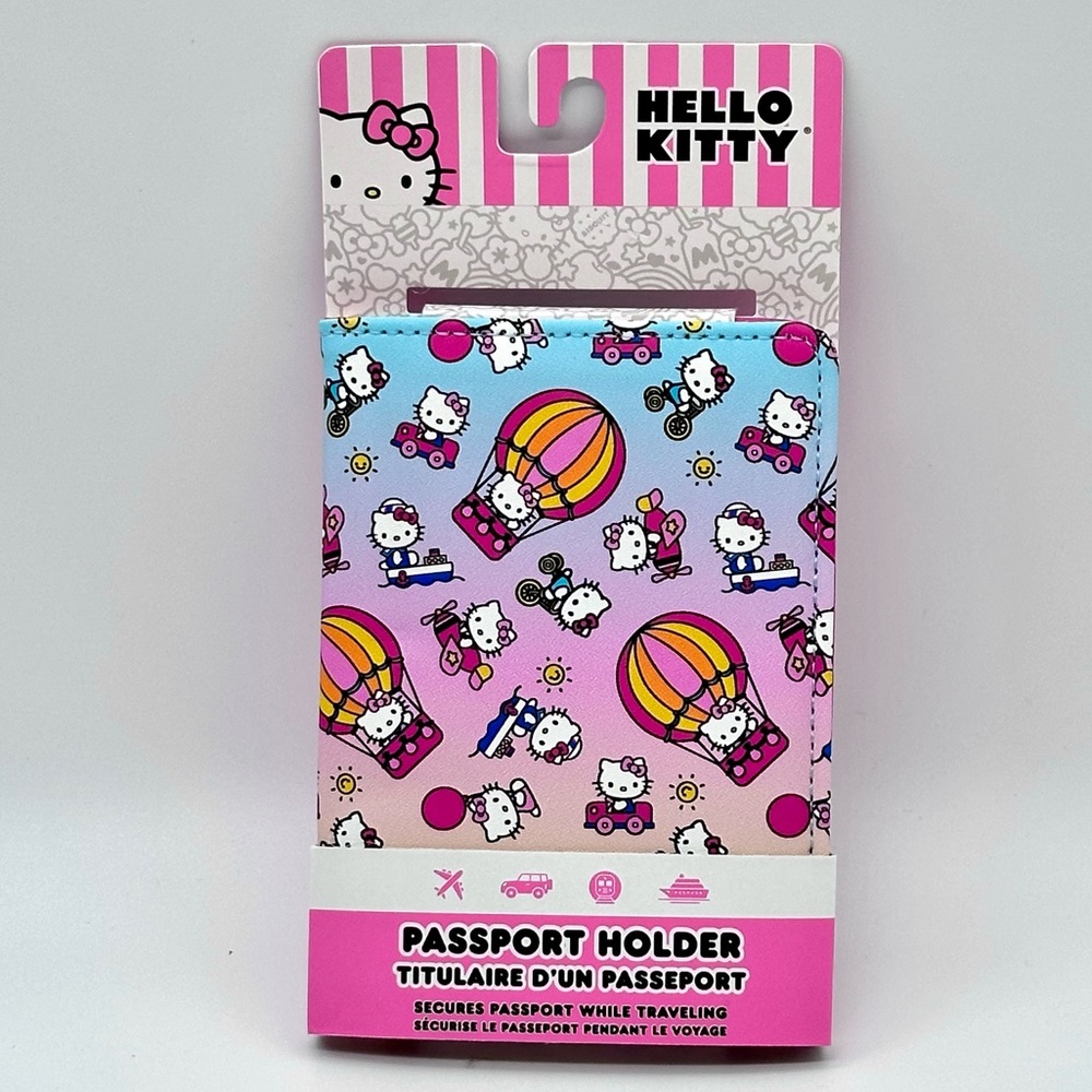 Sanrio Hello Kitty Passport Holder - HK Vehicles Gradient Pattern